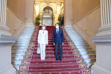 Hoy, en una reunión en Madrid