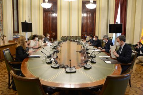 Hoy, en una reunión en Madrid