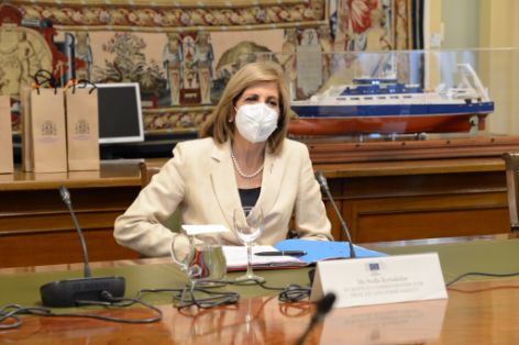 Hoy, en una reunión en Madrid