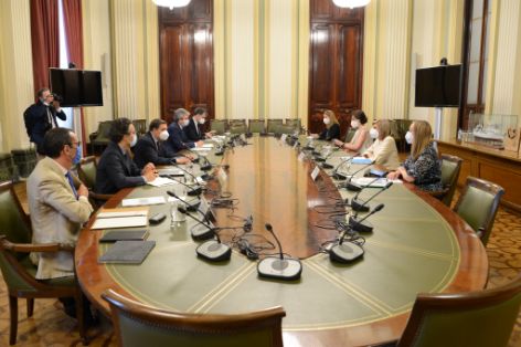 Hoy, en una reunión en Madrid