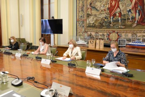 Hoy, en una reunión en Madrid