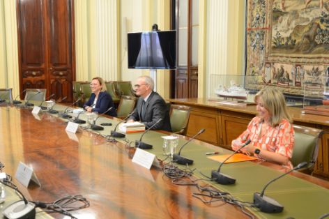 Hoy, en la sede del ministerio