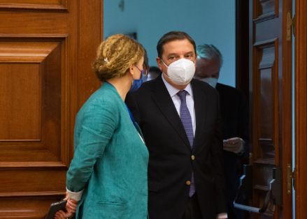 Hoy, en la sede del Ministerio