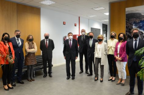 Hoy, en las visita a las instalaciones del grupo