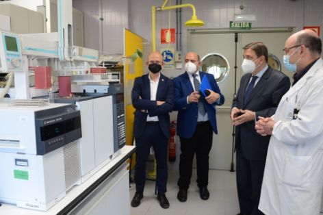 Hoy, durante su visita a las instalaciones en Aravaca (Madrid)