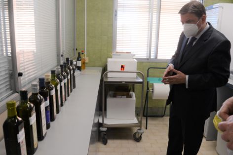 Hoy, durante su visita a las instalaciones en Aravaca (Madrid)