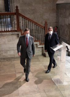 HOY, EN LA SEDE DE LA PRESIDENCIA DE LA GENERALITAT 	