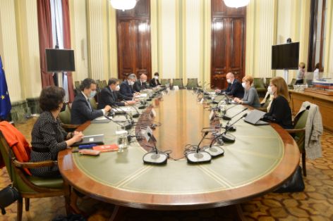 Hoy, en la sede del Ministerio 