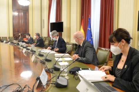 Hoy, en la sede del Ministerio 