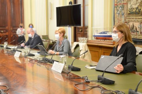 Hoy, en la sede del Ministerio 