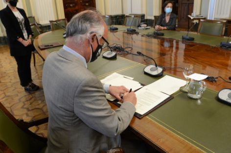 Durante la firma de un convenio con Feagas