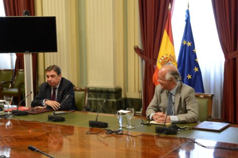 Durante la firma de un convenio con Feagas