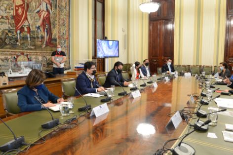 Hoy, en la sede del Ministerio 