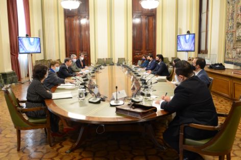 Hoy, en la sede del Ministerio 