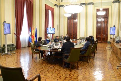 Hoy, en la sede del Ministerio 