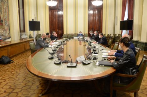 Hoy, en la sede del Ministerio 