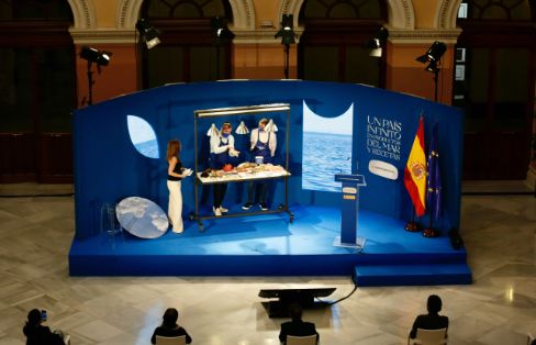 En la presentación de la campaña “Un país infinito en productos del mar y recetas” que ha tenido lugar en la sede ministerial