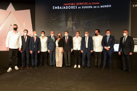 EN LA PRESENTACIÓN DE LA CAMPAÑA ‘JAMONES IBÉRICOS, EMBAJADORES DE EUROPA EN EL MUNDO’