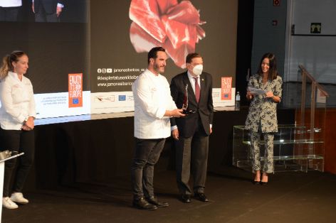 EN LA PRESENTACIÓN DE LA CAMPAÑA ‘JAMONES IBÉRICOS, EMBAJADORES DE EUROPA EN EL MUNDO’