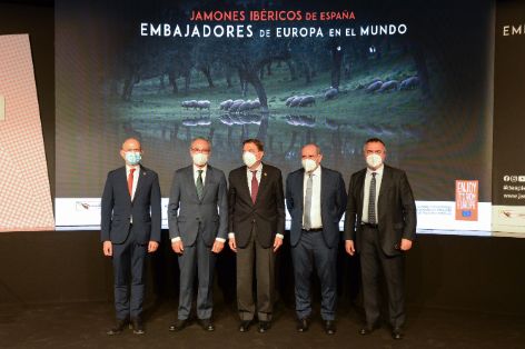 EN LA PRESENTACIÓN DE LA CAMPAÑA ‘JAMONES IBÉRICOS, EMBAJADORES DE EUROPA EN EL MUNDO’