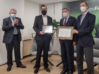 EN LA ENTREGA DEL PREMIO FERTIBERIA A LA MEJOR TESIS DOCTORAL EN TEMAS AGRÍCOLAS