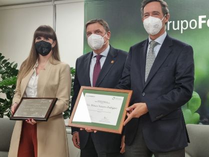 EN LA ENTREGA DEL PREMIO FERTIBERIA A LA MEJOR TESIS DOCTORAL EN TEMAS AGRÍCOLAS