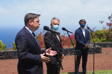 TRAS LA REUNIÓN CON REPRESENTANTES DEL SECTOR DEL PLÁTANO CANARIO