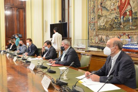 Hoy, durante una reunión en Madrid