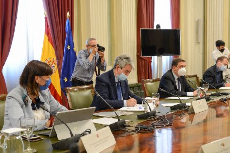 Hoy, durante una reunión en Madrid