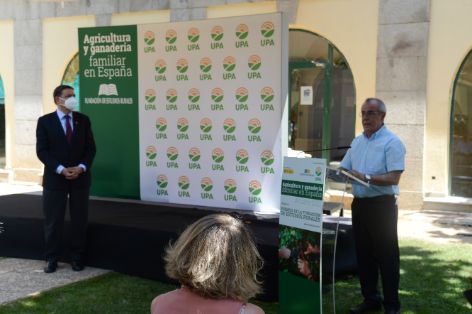 Hoy, en la presentación del Anuario 2020 de la Unión de Pequeños Agricultores y Ganaderos (UPA) 