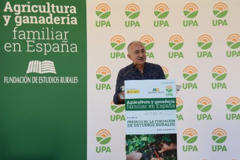 Hoy, en la presentación del Anuario 2020 de la Unión de Pequeños Agricultores y Ganaderos (UPA) 