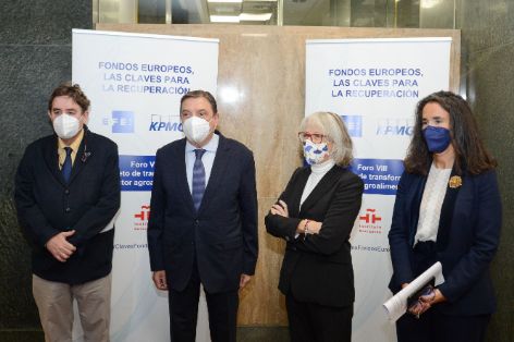 Hoy, en Madrid, en un foro organizado por la agencia Efe y KPMG