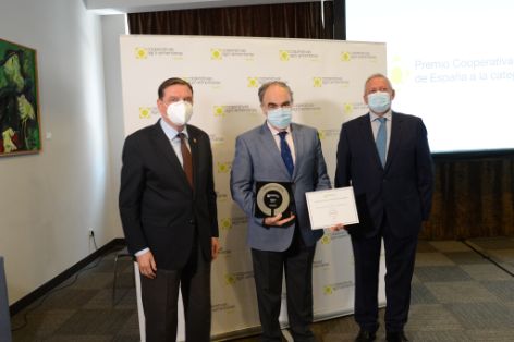 Hoy, en la clausura de la Asamblea General de Cooperativas Agroalimentarias de España (CAE)
