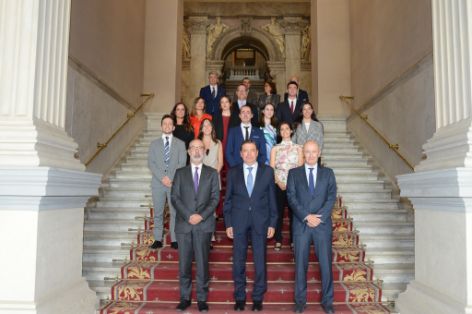 HOY, EN EL ACTO DE BIENVENIDA A LOS FUNCIONARIOS DE NUEVO INGRESO