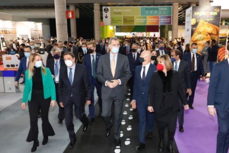 Hoy, en Barcelona, en la primera jornada de Alimentaria 2022
