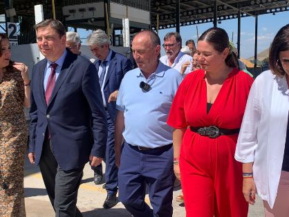 DURANTE SU VISITA A LA FERIA FUTUROLIVA, EN BAEZA (JAÉN)  