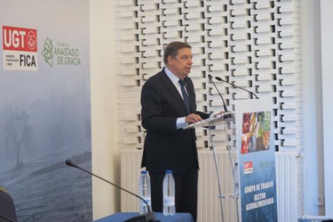 Hoy, en la clausura de las jornadas del grupo de trabajo del sector agroalimentario UGT-FICA, en Córdoba