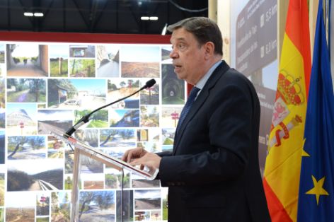 Durante su visita, hoy, a FITUR 2022  