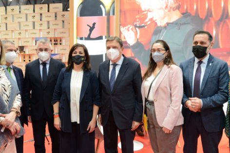 Durante su visita, hoy, a FITUR 2022  