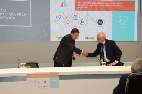 Hoy, en la inauguración de la jornada “Las organizaciones de productores de la pesca y la acuicultura”  