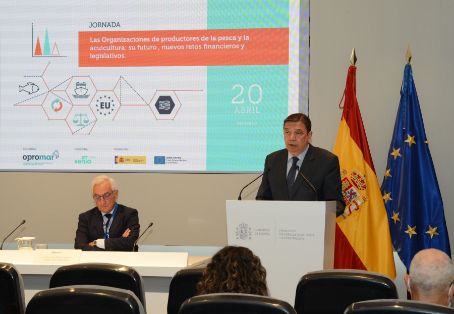 Hoy, en la inauguración de la jornada “Las organizaciones de productores de la pesca y la acuicultura”  