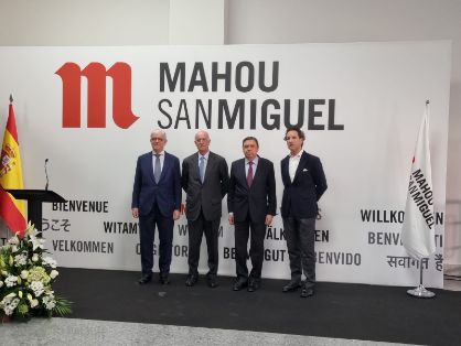 HOY, EN UNA VISITA AL CENTRO DE PRODUCCIÓN DEL GRUPO MAHOU SAN MIGUEL EN ALOVERA (GUADALAJARA)