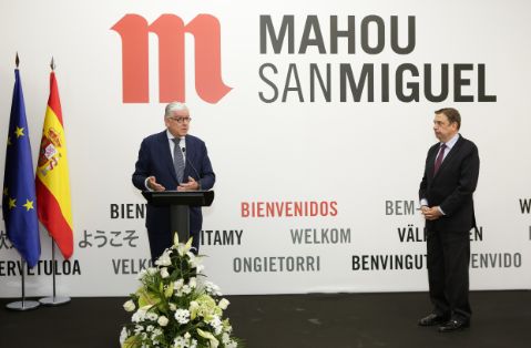 HOY, EN UNA VISITA AL CENTRO DE PRODUCCIÓN DEL GRUPO MAHOU SAN MIGUEL EN ALOVERA (GUADALAJARA)