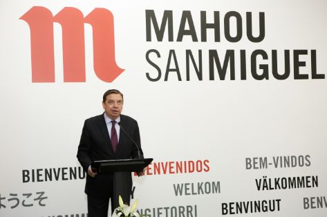 HOY, EN UNA VISITA AL CENTRO DE PRODUCCIÓN DEL GRUPO MAHOU SAN MIGUEL EN ALOVERA (GUADALAJARA)