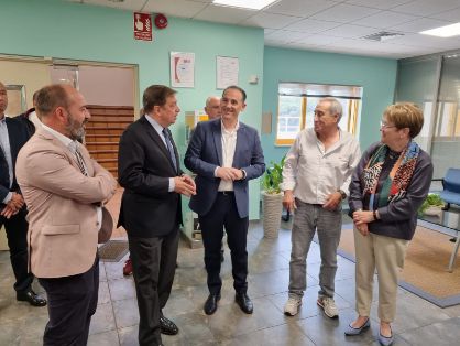 Hoy, en una reunión con representantes del sector, en Burela (Lugo)