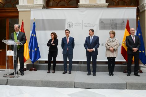 ESTA MAÑANA, EN LA SEDE DEL MINISTERIO  