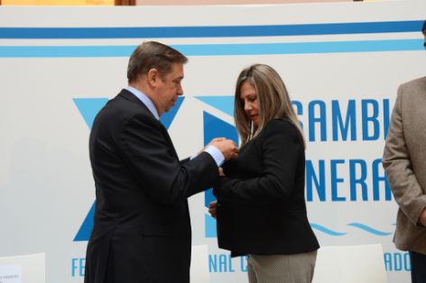 En la inauguración de la XI Asamblea de la Federación Nacional de Cofradías de Pescadores