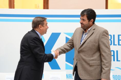 En la inauguración de la XI Asamblea de la Federación Nacional de Cofradías de Pescadores