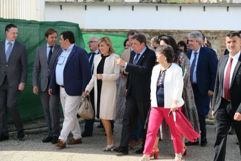Hoy, en la inauguración de la XXI Feria del Olivo de Montoro