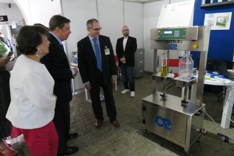 Hoy, en la inauguración de la XXI Feria del Olivo de Montoro